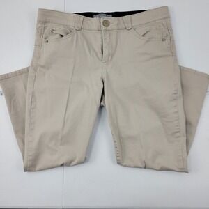Wit &‎ wisdom jeans women's size 14 tan brown 1610 36x26 slim skinny